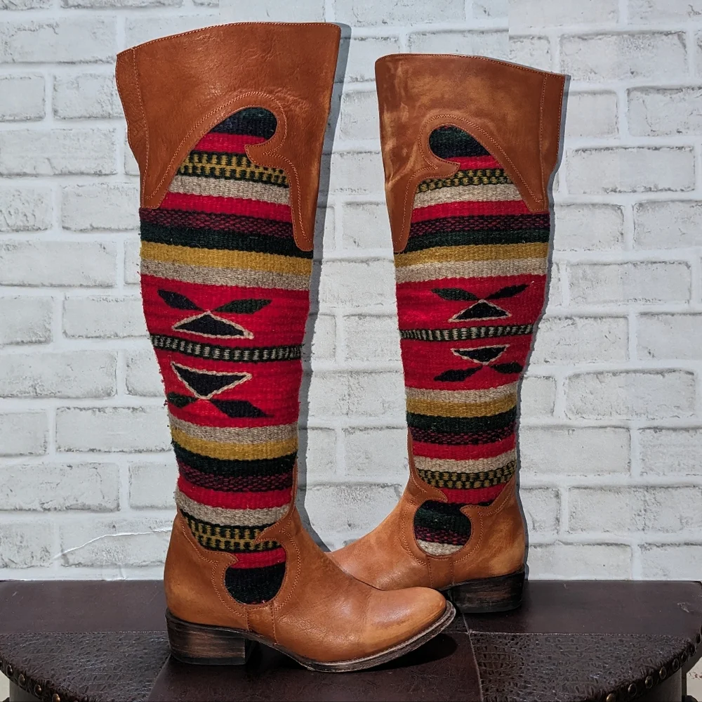 RARE FreeBird Cabal Over the Knee Boots size 8